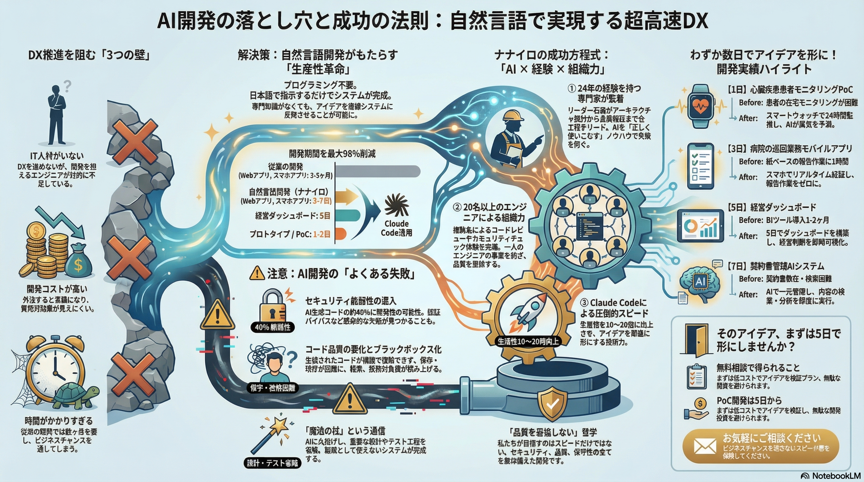 AI開発の落とし穴と成功の法則：自然言語で実現する超高速DX